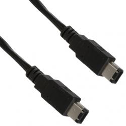 Кабель FireWire (IEEE 1394) 6p/6p black 1.2m пакет ATcom Кабель FireWire (IEEE 1394) 6p/6p black 1.2m пакет ATcom