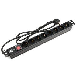 Силовий блок Atcom PDU-8W-C2С-WS, 19" 8 розеток, кабель 2м МІДЬ 1,5мм, Силовий блок Atcom PDU-8W-C2С-WS, 19" 8 розеток, кабель 2м Придбати гурт опт