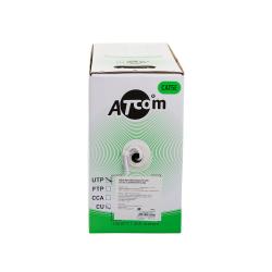 Кабель Вита пара Standard UTP cat5e (4*2*0,5 мм, CCA, довжина 305 м) оптом Витая пара Atcom standard UTP Lan cable CAT5E оптом