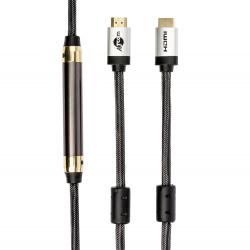Кабель HDMI-HDMI 20метров, Atcom HIGH speed Metal gold в чулке купить оптом
