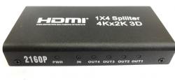Спліттер HDMi Splitter 4port, підтримка UHD 4K  купить недорого