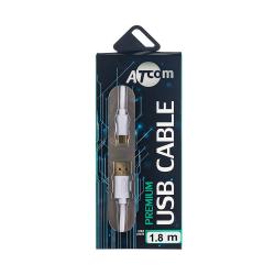 купить оптом Кабель AM USB 2.0 / Type-C 1.8м, GOLD plated, блістер