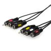 Кабель Atcom Audio-Video  3RCA > 3RCA, пакет, довжина 1,8 м.