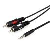 Кабель Atcom audio mini-jack(M) - > 2 RCA (M) пакет, довжина 1,8 м.