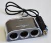 Зарядний пристрій-хаб Atcom 3*DC12 +1*USB, 2.1A(MAX) , 120W чорний, модель ES-09