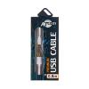 Кабель Атсом USB 2.0 AM/mini USB, 0,8м, білий, GOLD plated, блістер