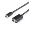 Кабель Атсом USB-AF 2.0  -> Type-C OTG пакет, довжина 0,1 м.