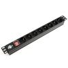 Силовий блок Atcom PDU-8W-CN-WS,  19" 8 розеток без кабеля, з вимикачем