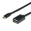 Кабель Атсом USB 2.0 AF -> Micro 5P OTG 0,1м 