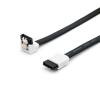Кабель Atcom Sata 3.0 чорний , довжина 50 см, із застібкою