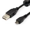 Кабель Атсом USB 2.0 (AM/Micro USB (5 pin) 0,8м з феритом (Nokia 6700 etc)