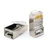 Конектор FTP Atcom RJ45 8p8c, фасування 100шт у пакеті, екранований