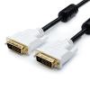 Кабель Atcom Dvi-Dvi cable  2 ferite чорний 24/24pin пакет 24+1(DVI-D), 5.0m